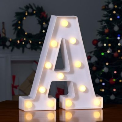 Foaky LED Letter Lights Sign 26 Alphabet Light Up…