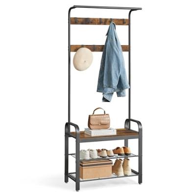 VASAGLE Coat Rack with Shoe Storage
