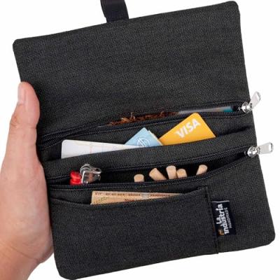 Tobacco Pouch with Double Zipper