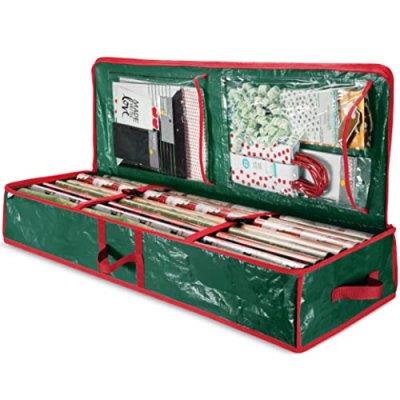 Zober Christmas Wrapping Paper Storage Bag with…