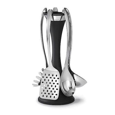 Robert Welch Signature Utensils and Stand Set, 5…