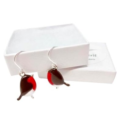 Robin Enamelled Earrings