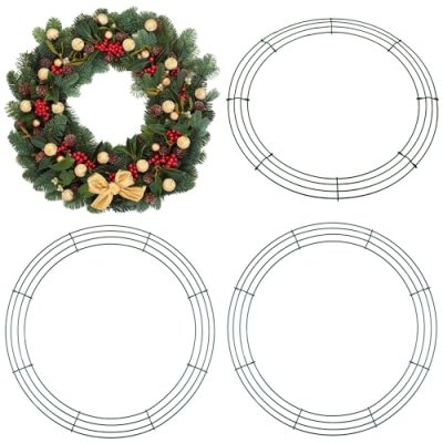 Aodaer 4 Pack 16 Inch Wire Wreath Frame Christmas…