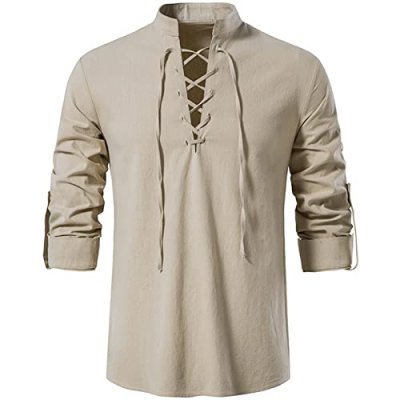 Rodawu Men's Henley Shirt