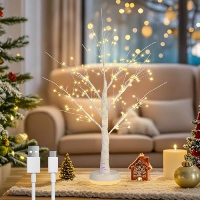 Goeswell Birch Tree with Lights