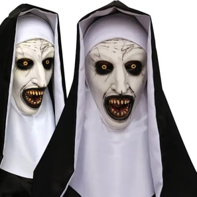 Aofonchy Nun Latex Mask