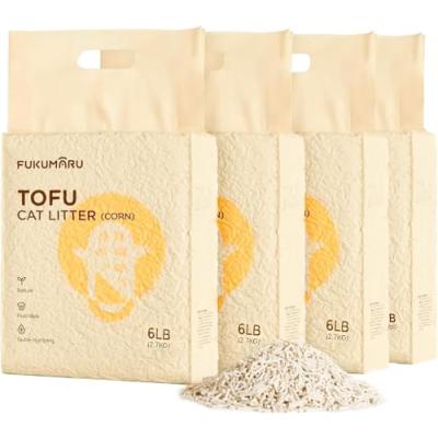 FUKUMARU Tofu Cat Litter, Clumping Pellets
