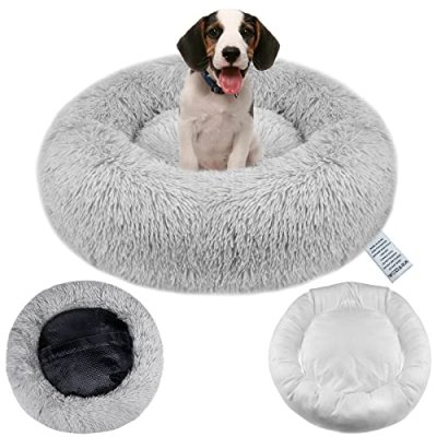 Dog Bed with Removable Cover: Fluffy Orthopedic…