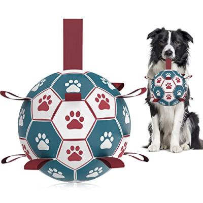 HETOO Dog Soccer Ball, Tug of War Toy