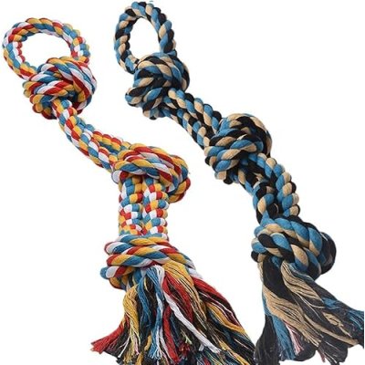 XL Dog Rope Toys for Aggressive Chewers - Set of…