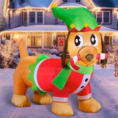 Joiedomi Christmas Inflatable Puppy