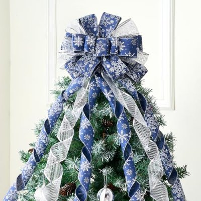 Joiedomi Christmas Tree Topper Bow