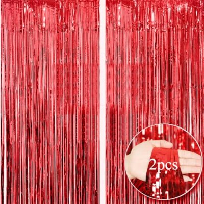 Foil Fringe Door Curtains