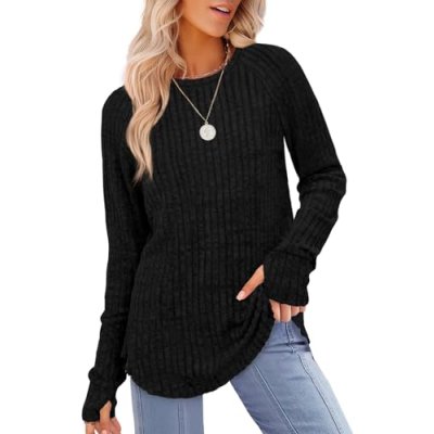 Aokosor Ladies Jumpers for Women UK Long Sleeve…