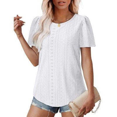 Aokosor Women's Puff Sleeve Top