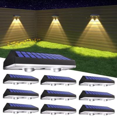 HAMLITE Solar Fence Lights 10-Pack