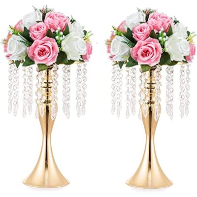 Gold Wedding Centrepiece Vases