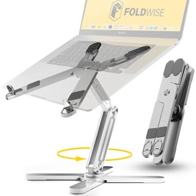 FoldWise X Laptop Stand - Aluminium, Rotating, Adjustable