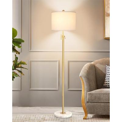 Gold Floor Lamp with Adjustable Height