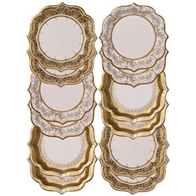 Gold Porcelain Paper Plates