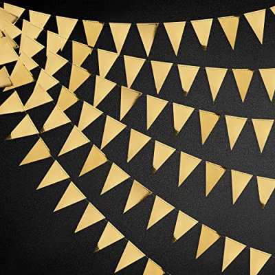 Gold Triangle Flags Bunting