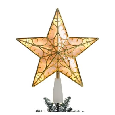Gold Star Christmas Tree Topper, Anstore 10…