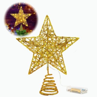 Golden LED Tree Topper