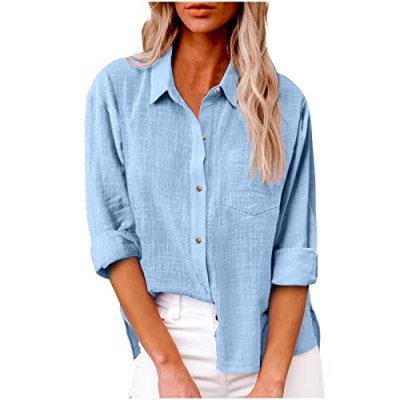 Yolimok Women's Linen Blouse