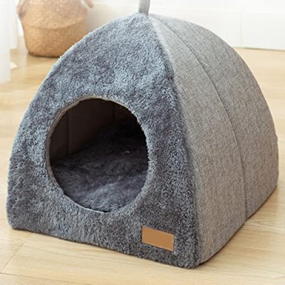 Pologmase Cat Cave Bed for Cats & Small Dogs -…
