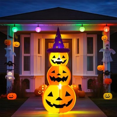Solpex 150cm/ 5 FT Halloween Inflatables Pumpkin…