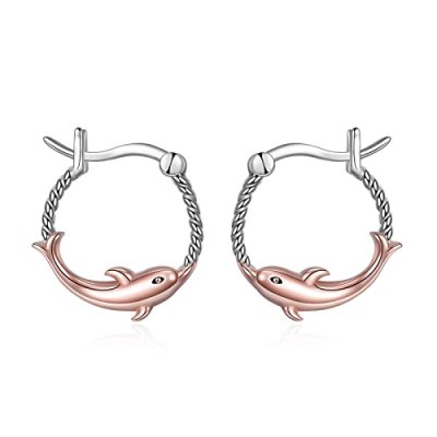 Dolphin Hoop Earrings