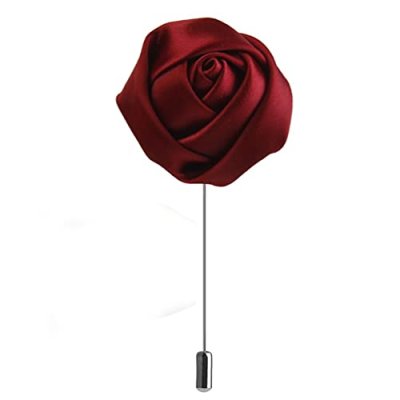 Solustre Red Rose Brooch