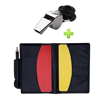 Golvery Metal Referee Whistle and cards set,…