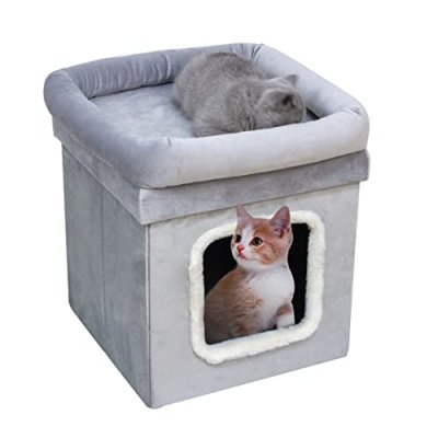 HomeHarmony® Cat Pet House Foldable Easy To…