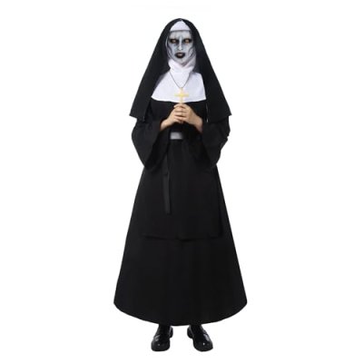 NSPSTT Women's Halloween Costume - Nun Outfit -…
