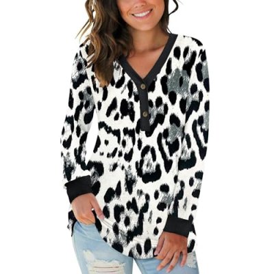 AUSELILY Women's V-Neck Jumper