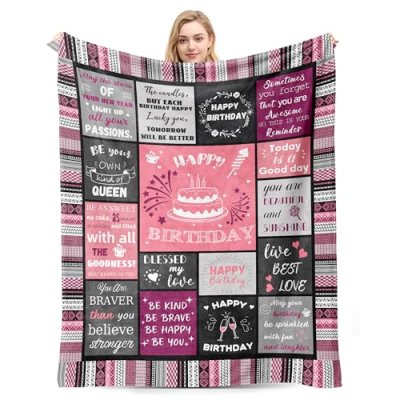 Women’s Birthday Throw Blanket