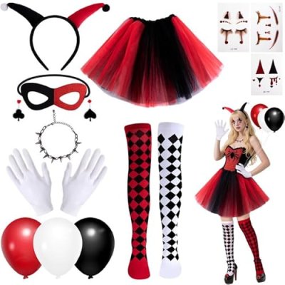 Women's Clown Costume Set