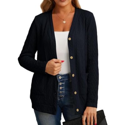 GRECERELLE Women's Knit Cardigan