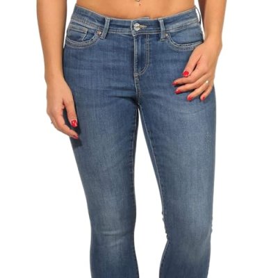 ONLY Women's Onlwauw Life Mid Skinny Fit Jeans,…