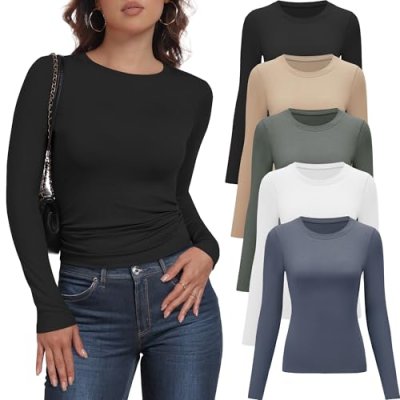 YOIOWVY Women's Long Sleeve Tops
