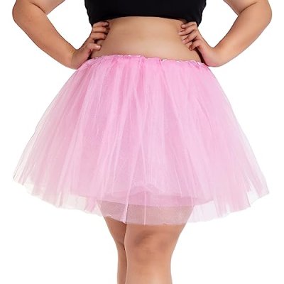 PLIKSUVER Women's Tutu Skirts 4 Layered Tulle…