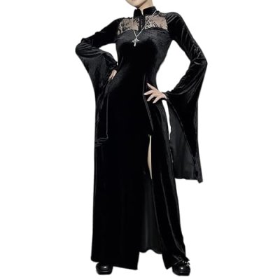 YAOHUOLE Womens Halloween Dress Addams Family…