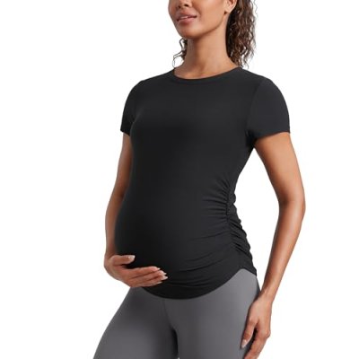 CRZ YOGA Womens Cloudweight Maternity Side Ruched…