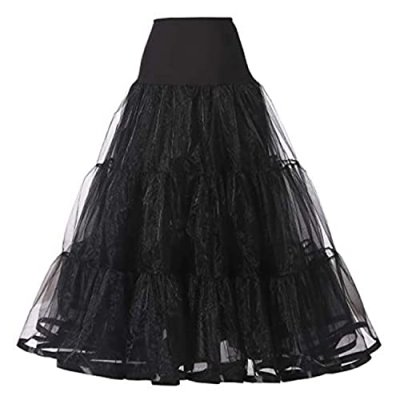 Womens Long Tulle Skirt Pleated A Line Tutu Skirt…