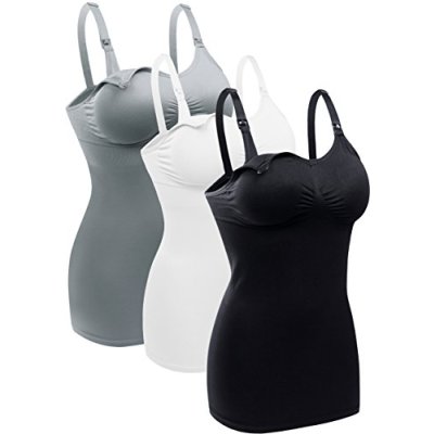 BRLIDO Womens Nursing Tank Tops Built in Bra for…