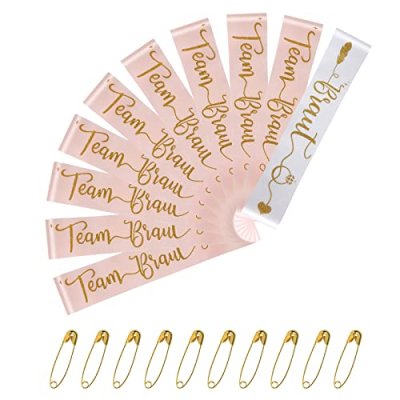 Aomig 10 PCS Hen Party Sashes Set, 9 Team Bride…