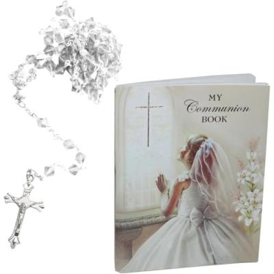 Communion Gift Set with Prayer Book and Rosary