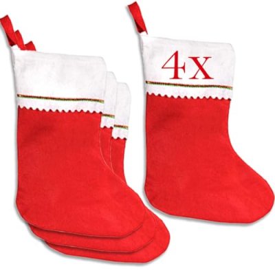Jonami 4 Christmas Stockings, Stocking Fillers…