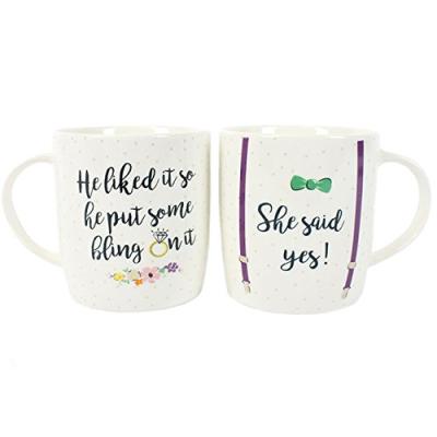 Jones 'She Said Yes' Engagement Mugs Set